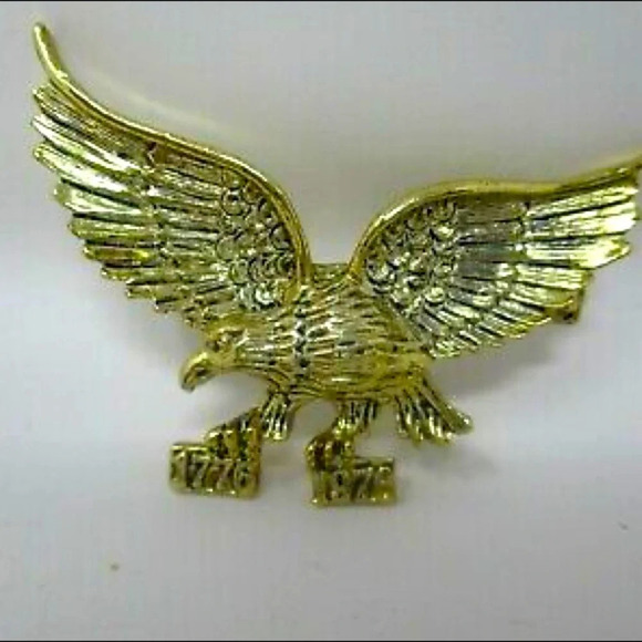 Vintage Goldtone Gerry's Bicentennial Eagle 1776-1976 Signed - Picture 1 of 4
